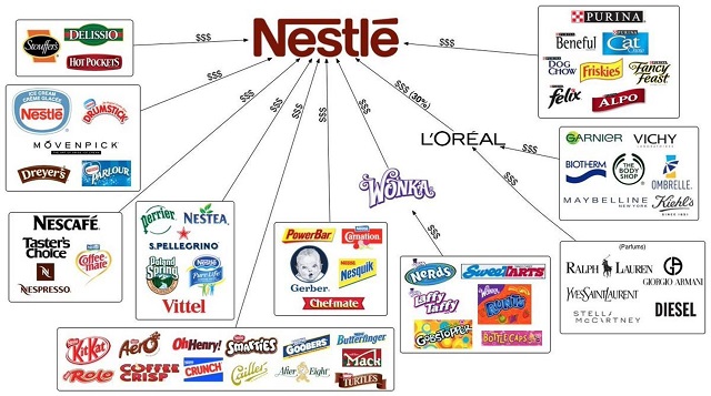 Nestle subsidiariesbrands