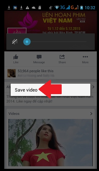 Download video facebook HD về điện thoại