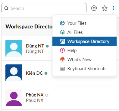 workspace directory