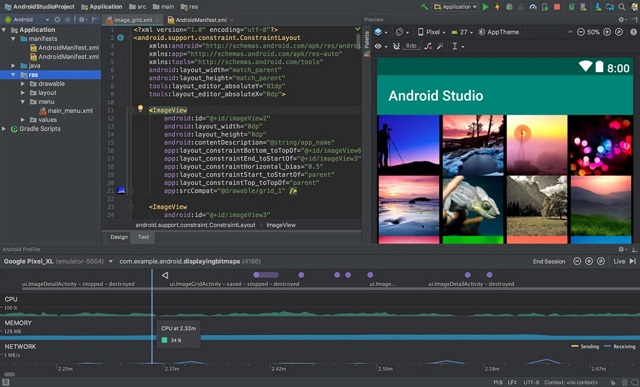Android Studio cung cấp môi trường giả lập cho phép người dùng chạy thử app tương thích.