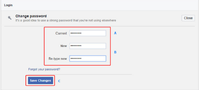 Đổi mật khẩu để bảo vệ tài khoản