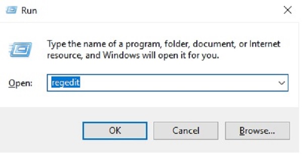 Nhập Regedit rồi nhấn Enter (hoặc OK) để thực hiện lệnh mở cửa sổ Registry
